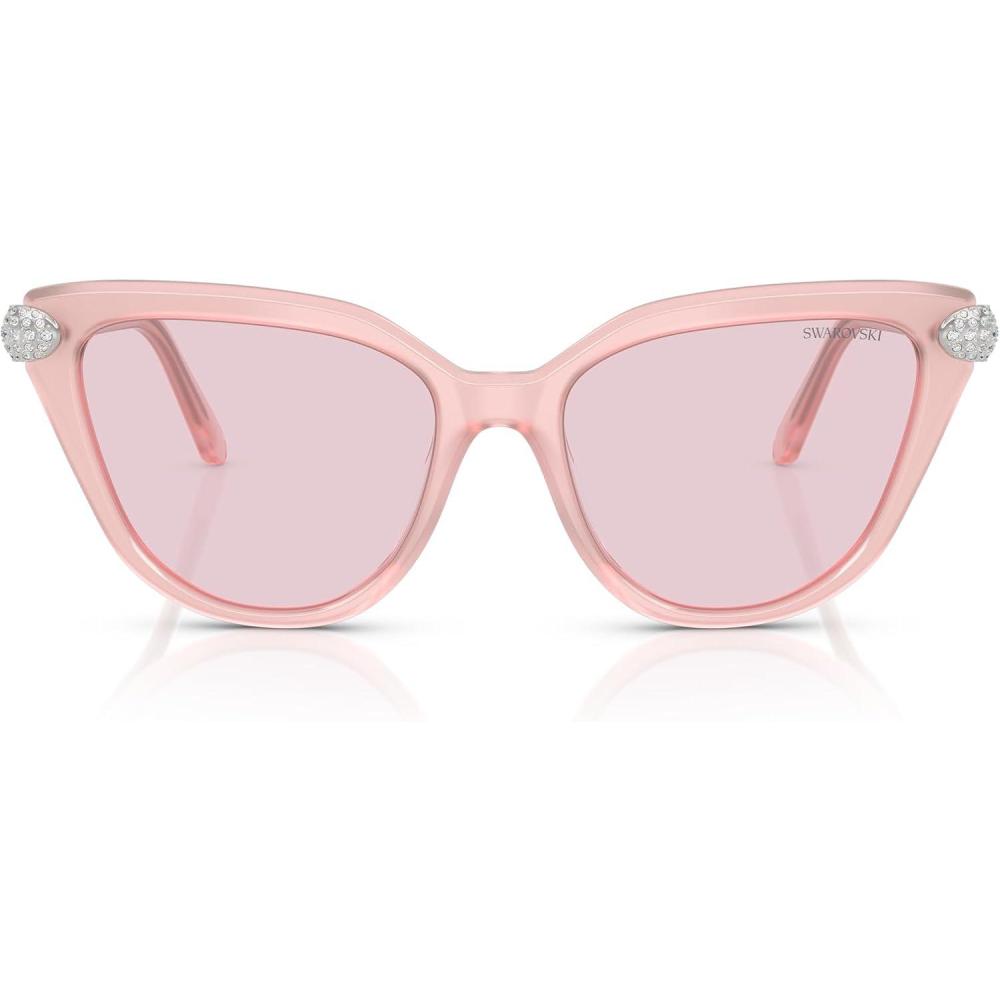 imageSwarovski womens Sk6039 Cat Eye SunglassesMilky PinkTransition Pink