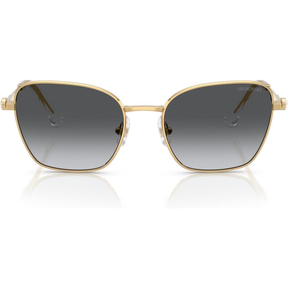 imageSwarovski womens Sk7029 Aviator SunglassesGoldGradient Grey Polarized