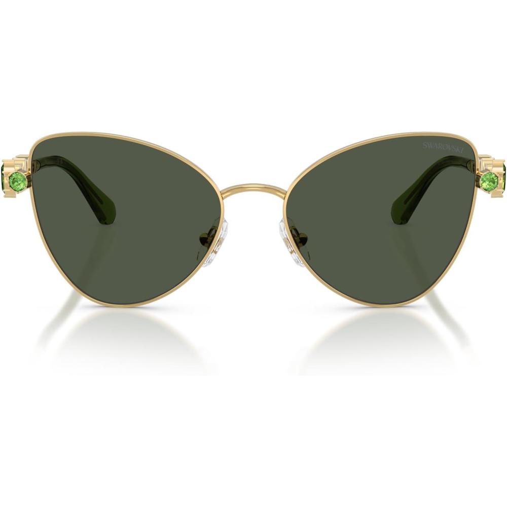 imageSwarovski womens Sk7034 Butterfly SunglassesGoldLight Green