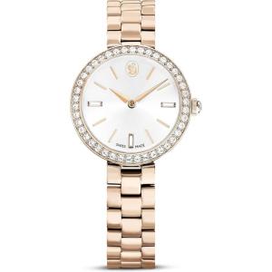 Swarovski Certa Crystal Watch, Swiss Made, Rose Gold Tone Finish, Part of The Swiss Made Watches Collection(Champagne Tone)