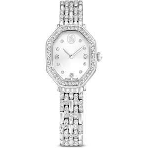 Swarovski Dextera Octagon Watch, Swiss Made, Metal Bracelet, Silver Tone, Stainless Steel