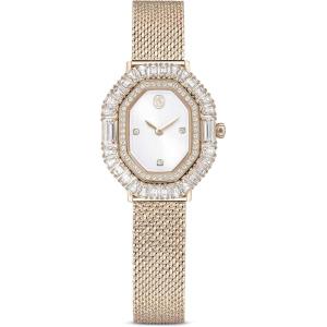 Swarovski Matrix Octagon Watch, Metal Bracelet, Gold Tone, Champagne Gold-Tone Finish