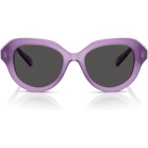 Swarovski SK6037 Sunglasses, Milky Lilac/Dark Grey, 50 mm