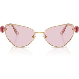 Swarovski SK7003 Sunglasses, Gold/Pink Transition, 57 mm