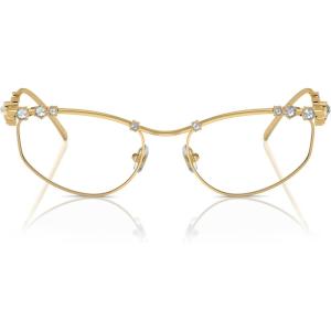 Swarovski Women’s Sk1015 Cat Eye Prescription Eyewear Frames(Gold/Demo Lens)