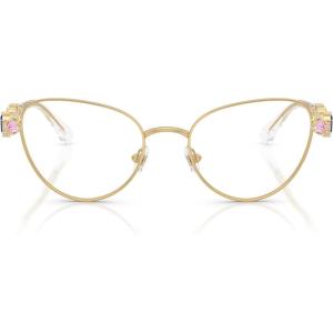 Swarovski Women’s Sk1024 Cat Eye Prescription Eyewear Frames(Gold/Demo Lens)