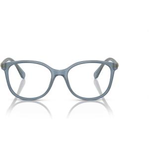 Swarovski Women’s Sk2002 Square Prescription Eyewear Frames(Opaline Blue/Demo Lens)