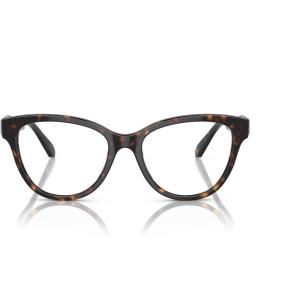 Swarovski Women’s Sk2004 Round Prescription Eyewear Frames(Dark Havana/Demo Lens)
