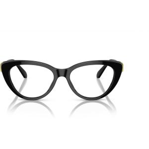 Swarovski Women’s Sk2005 Cat Eye Prescription Eyewear Frames(Black/Green/Demo Lens)