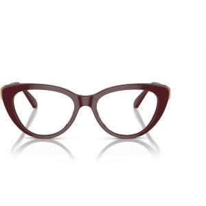 Swarovski Women’s Sk2005 Cat Eye Prescription Eyewear Frames(Burgundy/Demo Lens)