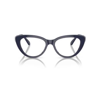 Swarovski Women’s Sk2005 Cat Eye Prescription Eyewear Frames(Dark Blue/Demo Lens)