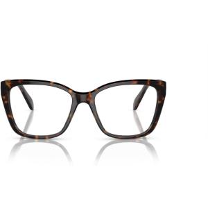 Swarovski Women’s Sk2008 Square Prescription Eyewear Frames(Havana/Demo Lens)
