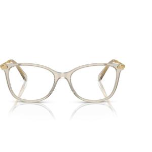 Swarovski Women’s Sk2010 Square Prescription Eyewear Frames(Beige Transparent/Demo Lens)