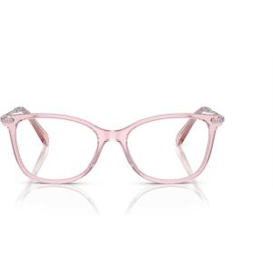 Swarovski Women’s Sk2010 Square Prescription Eyewear Frames(Transparent Rose/Demo Lens)