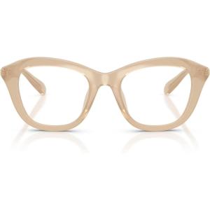 Swarovski Women’s Sk2042u Universal Fit Cat Eye Prescription Eyewear Frames(Milky Beige/Demo Lens)