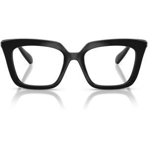 Swarovski Women’s Sk2043 Square Prescription Eyewear Frames(Black/Demo Lens)