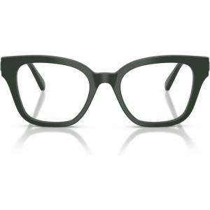 Swarovski Women’s Sk2048 Square Prescription Eyewear Frames(Dark Green/Demo Lens)