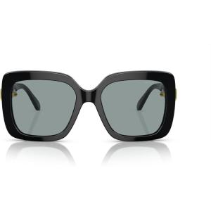 Swarovski Women’s Sk6001 Square Sunglasses(Black/Dark Grey)