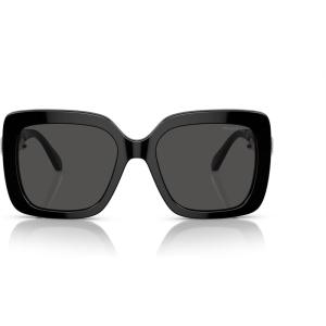 Swarovski Women’s Sk6001 Square Sunglasses(Havana Media/Dark Brown)