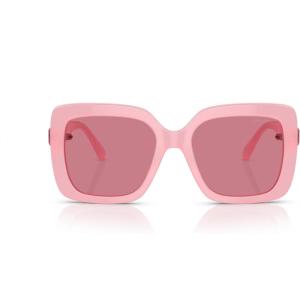 Swarovski Women’s Sk6001 Square Sunglasses(Opal Pink/Pink Internal Mirrored Silver)