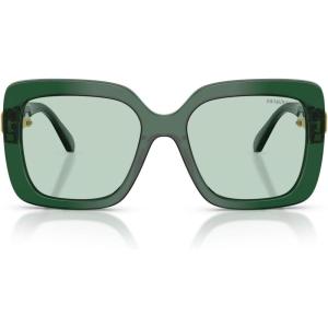 Swarovski Women’s Sk6001 Square Sunglasses(Transparent Green/Transition Green)