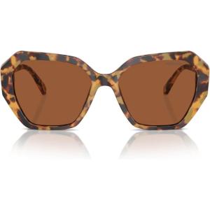 Swarovski Women’s Sk6017 Butterfly Sunglasses(Dark Havana/Dark Brown)