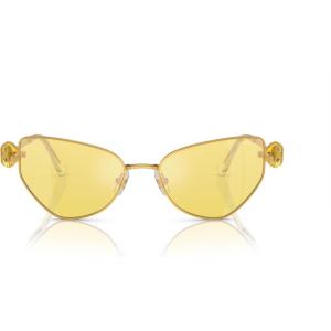 Swarovski Women’s Sk7003 Butterfly Sunglasses(Gold/Yellow Mirrored Silver)