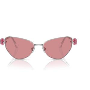 Swarovski Women’s Sk7003 Butterfly Sunglasses(Silver/Pink)