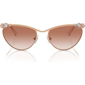 Swarovski Women’s Sk7017 Cat Eye Sunglasses(Milky Pink/Pink Mirrored Pink)