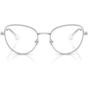Swarovski womens Sk1022 Cat Eye Prescription Eyewear Frames(Silver/Demo Lens)