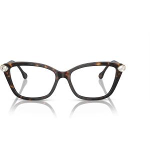 Swarovski womens Sk2011 Cat Eye Prescription Eyewear Frames(Havana/Demo Lens)