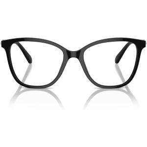 Swarovski womens Sk2020 Square Prescription Eyewear Frames(Black/Demo Lens)
