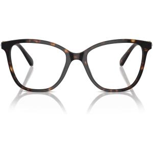 Swarovski womens Sk2020 Square Prescription Eyewear Frames(Dark Havana/Demo Lens)
