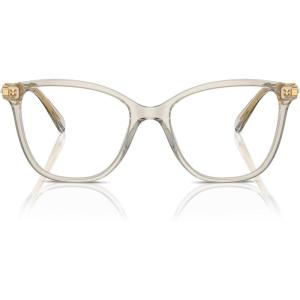 Swarovski womens Sk2020 Square Prescription Eyewear Frames(Transparent Beige/Demo Lens)