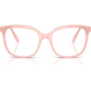 Swarovski womens Sk2033 Butterfly Prescription Eyewear Frames(Milky Pink/Demo Lens)
