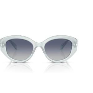 Swarovski womens Sk6005 Cat Eye Sunglasses(Light Blue Opal/Blue Gradient)