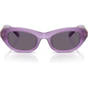 Swarovski womens Sk6036u Universal Fit Square Sunglasses(Milky Lilac/Violet)