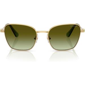 Swarovski womens Sk7029 Aviator Sunglasses(Gold/Green Gradient Brown)