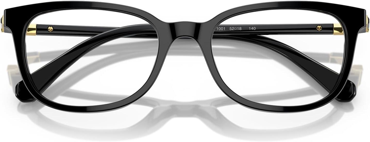 imageSwarovski Womens Sk2003 Rectangular Prescription Eyewear FramesBlackDemo Lens