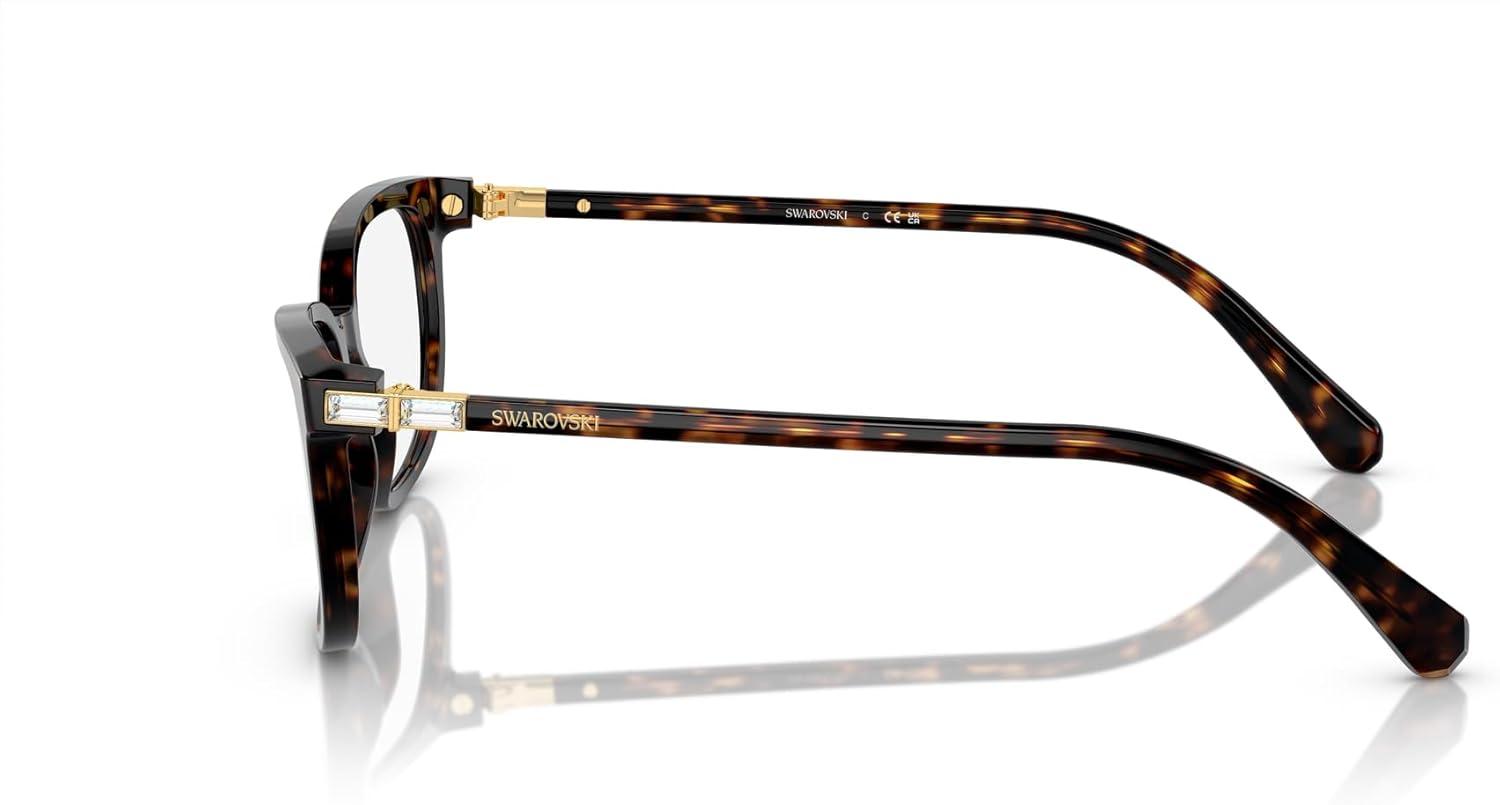imageSwarovski Womens Sk2003 Rectangular Prescription Eyewear FramesHavanaDemo Lens