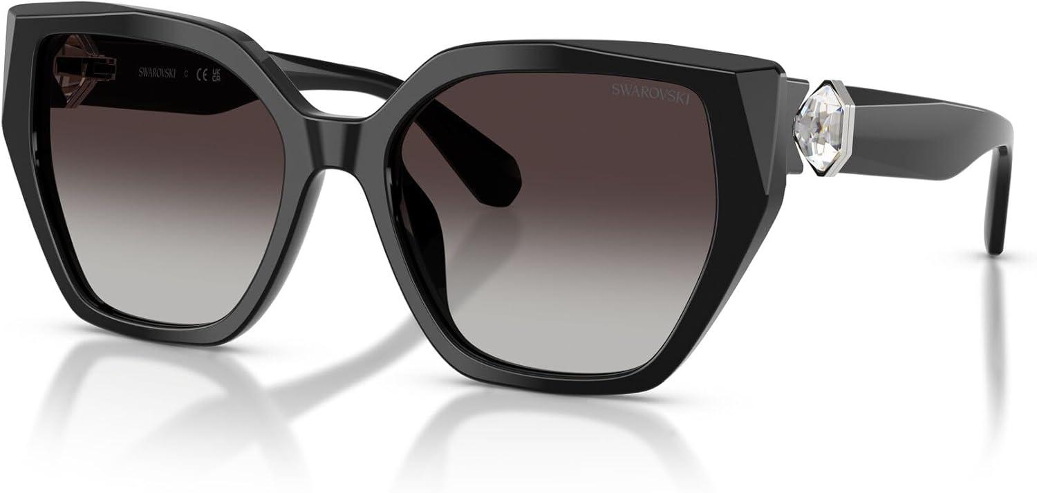 imageSwarovski Womens Sk6044u Universal Fit SunglassesBlackGradient Grey