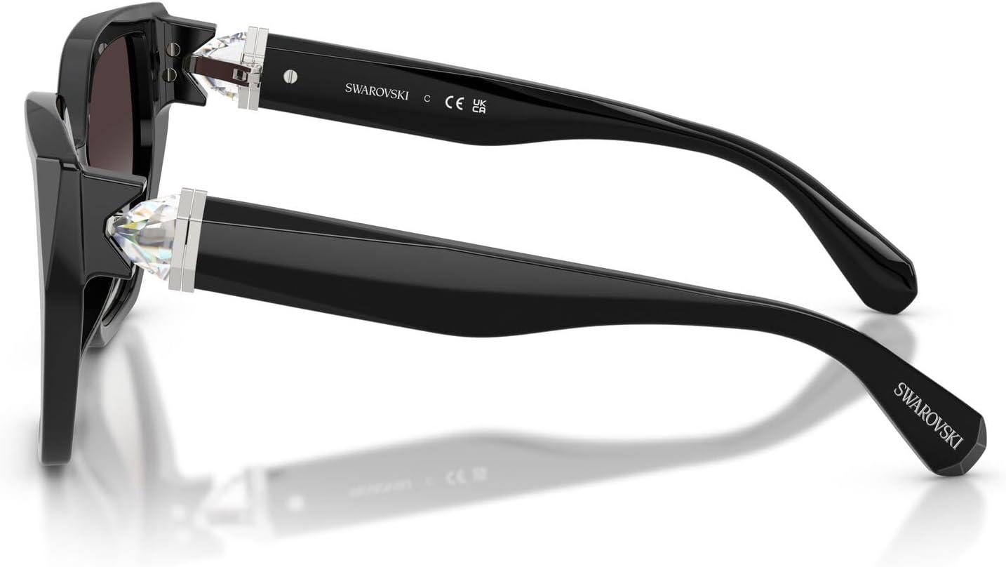 imageSwarovski Womens Sk6044u Universal Fit SunglassesBlackGradient Grey