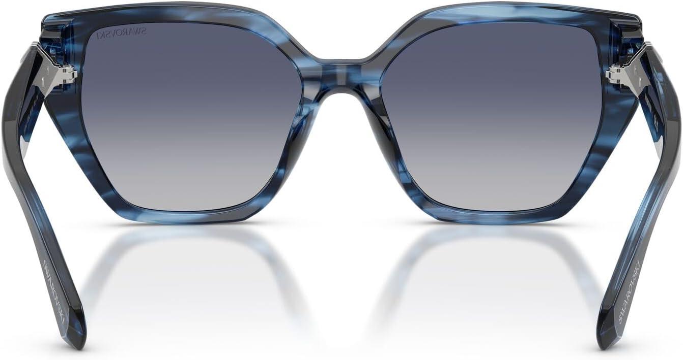 imageSwarovski Womens Sk6044u Universal Fit SunglassesStriped BlueGradient Blue