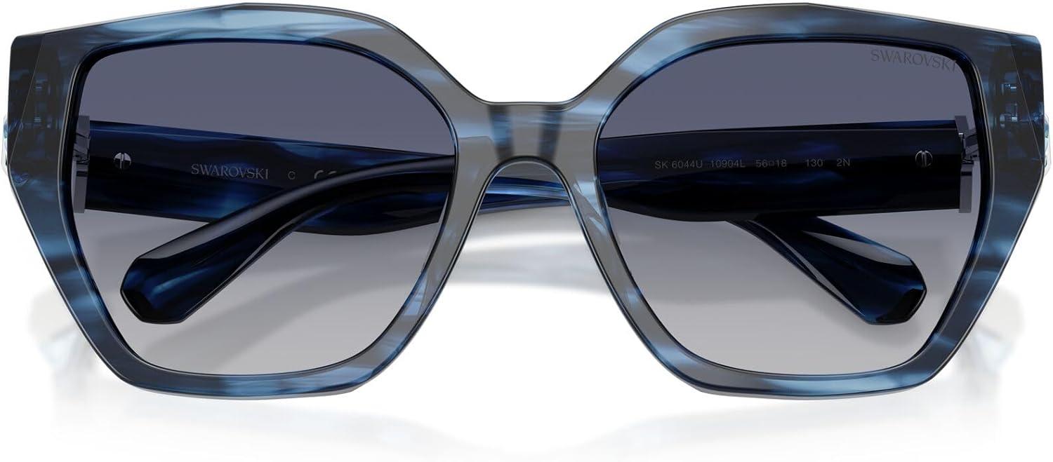 imageSwarovski Womens Sk6044u Universal Fit SunglassesStriped BlueGradient Blue