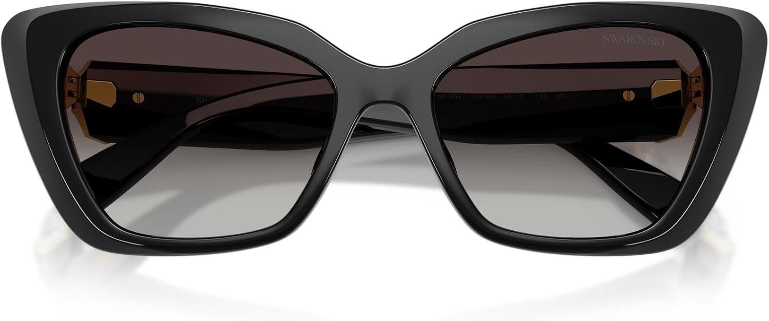 imageSwarovski Womens Sk6047 SunglassesBlackGrey Gradient