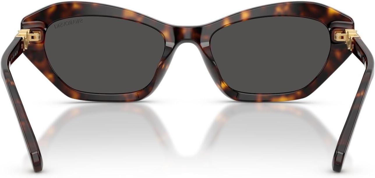 imageSwarovski Womens Sk6048 SunglassesHavanaDark Grey