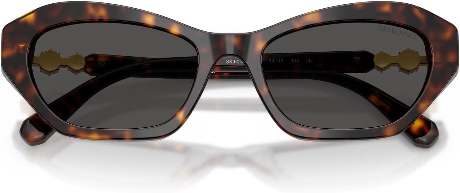 imageSwarovski Womens Sk6048 SunglassesHavanaDark Grey