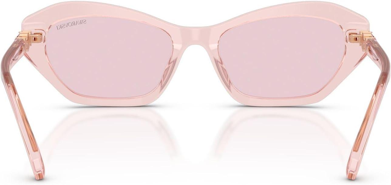 imageSwarovski Womens Sk6048 SunglassesTransparent PinkPink Transition