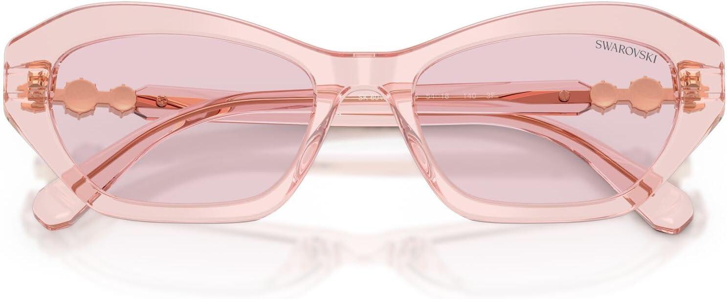 imageSwarovski Womens Sk6048 SunglassesTransparent PinkPink Transition