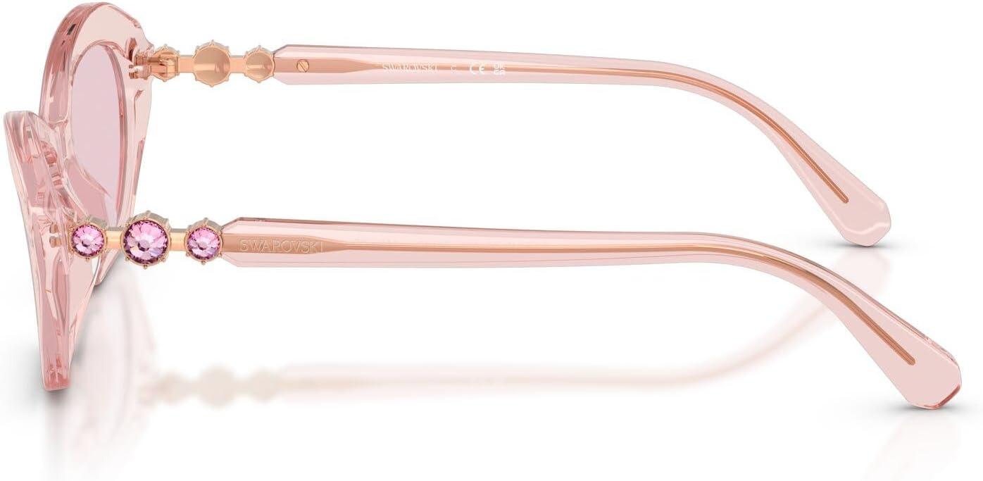 imageSwarovski Womens Sk6048 SunglassesTransparent PinkPink Transition